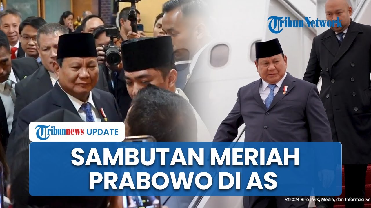 Tiba di Washington DC, Presiden Prabowo Disambut Meriah Masyarakat hingga Mahasiswa Indonesia di AS