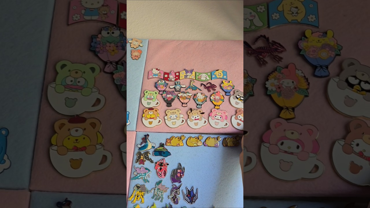 The pin board wall had fallen for a reason... #enamelpins #organize #collection