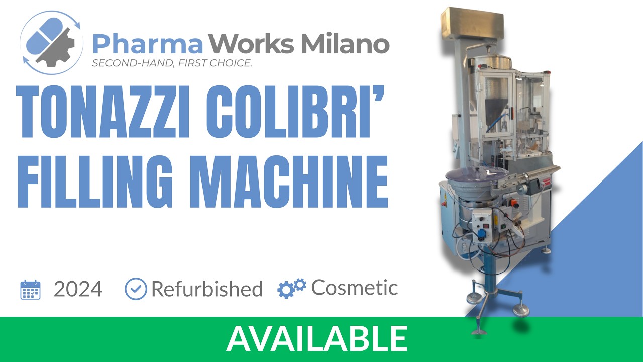 Cosmetic liquid filling machine - Tonazzi Colibrì