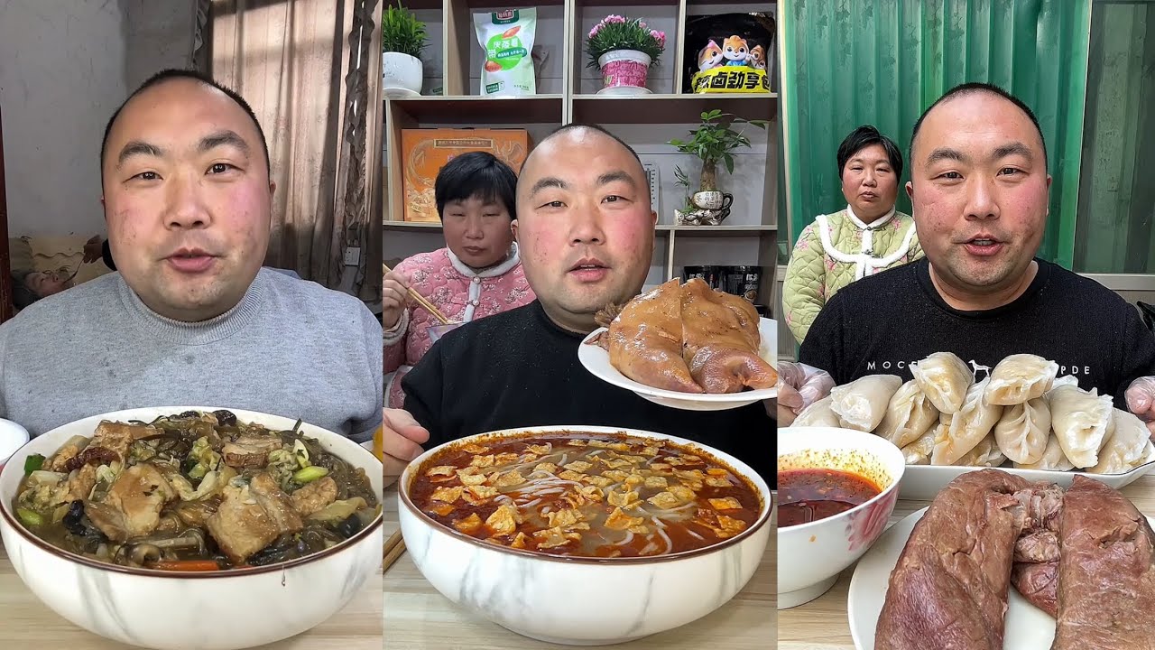 Yummy #117 : Eat pig brain belly pork, bone head pig🐷,Noodles🍜..#belly #eatingshow #mukbang #yummy
