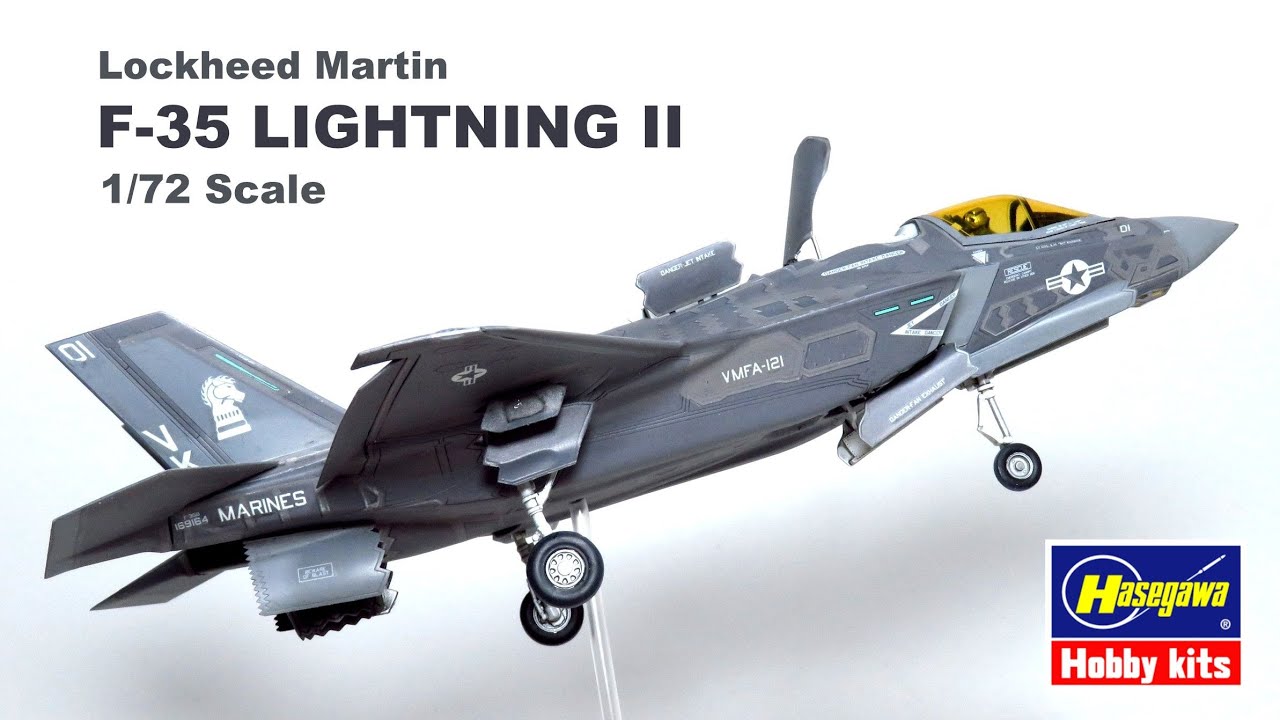 BUILDING HASEGAWA F-35 LIGHTNING II - 1/72 SCALE AIRCRAFT MODEL KIT