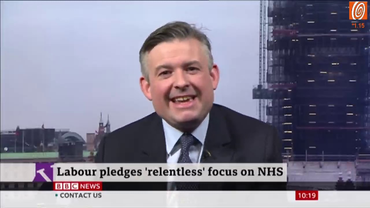 Jonathan Ashworth tries to laugh off his indiscreet conversation about Labour's election chances.