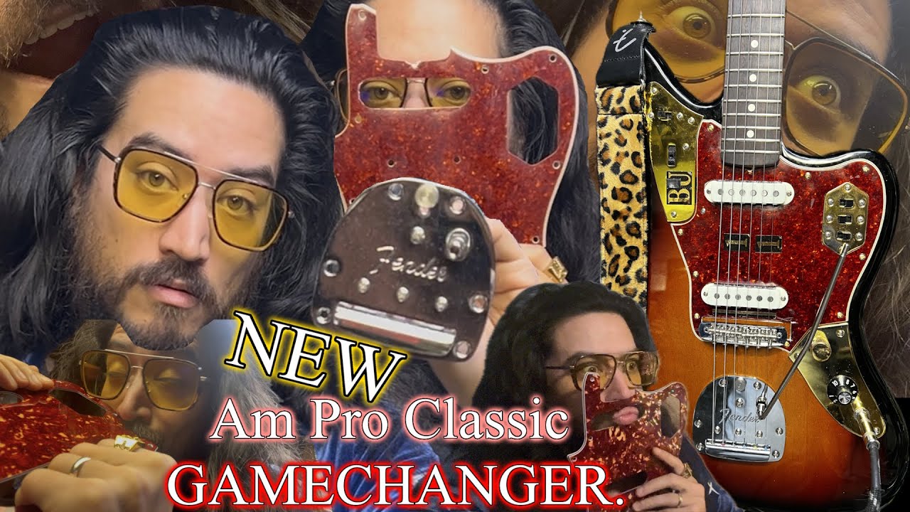 Fender Panorama Vibrato + НАСТОЯЩАЯ защитная накладка Tort '67 на моем Am Pro Classic Jaguar!