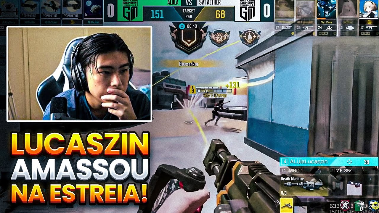 REAGI A ESTREIA DO LUCASZIN NA GARENA MASTERS! (COD MOBILE)