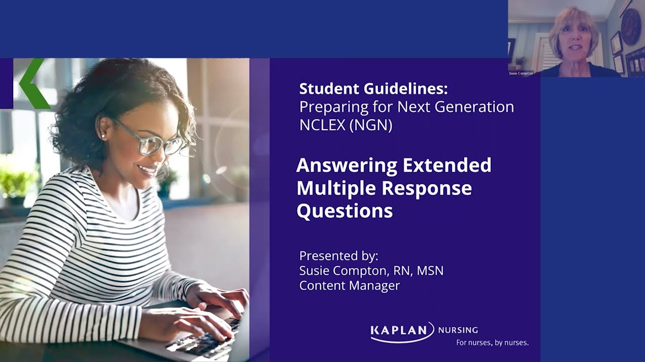 NGN Item Types: How to Answer Extended Multiple Response Items