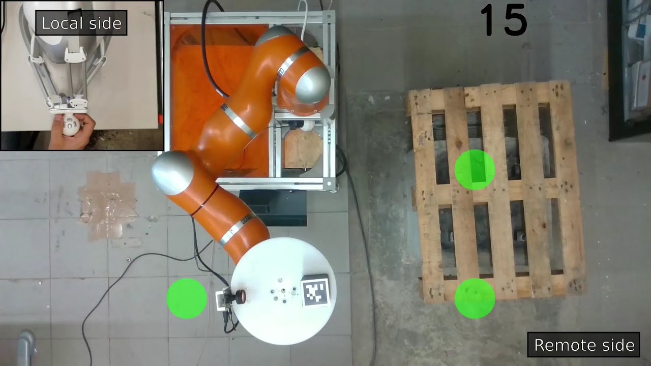 A Shared-control Teleoperation Architecture for Nonprehensile Object Transportation