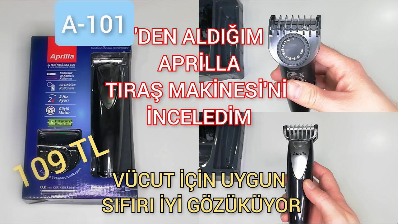 A-101'DEN ALDIĞIM APRİLLA TIRAŞ MAKİNESİNİ İNCELEDİM