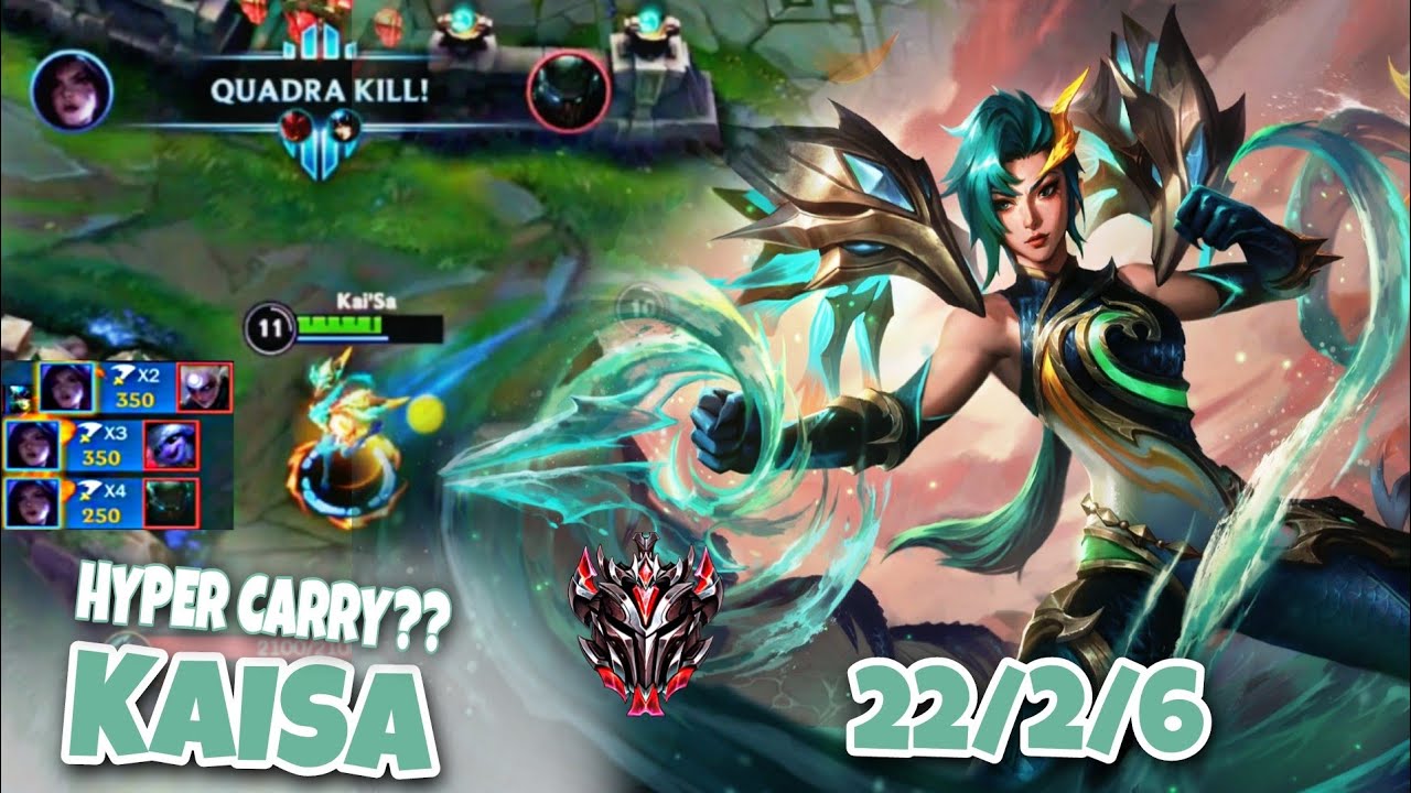 Wild Rift kaisa | KAISA STILL BROKEN ADC IN PATCH 3.4?| GAMEPLAY | BUILD & RUNES |#kaisa   #wildrift