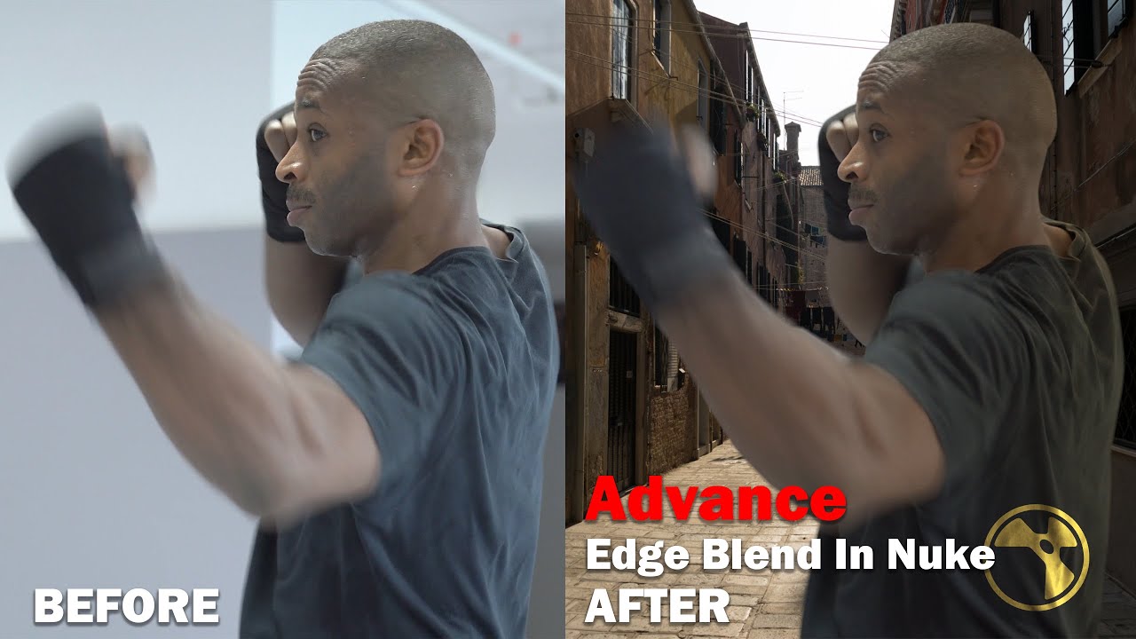 Nuke Tutorial -Fixing Edge with RotoPaint Tool | Advance | MotionBlur | EdgeBlend | Manual Technique