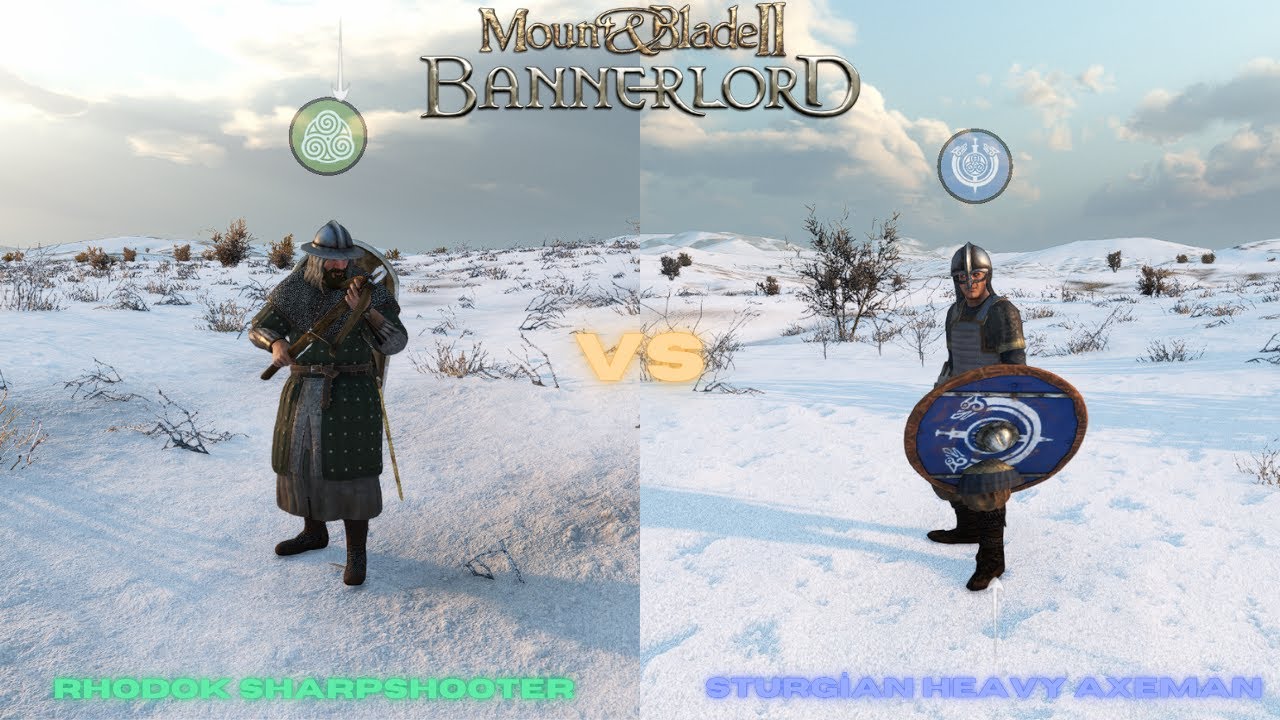 100 Rhodok Sharpshooter Vs 100 Sturgian Heavy Axeman - Mount & Blade II: Bannerlord