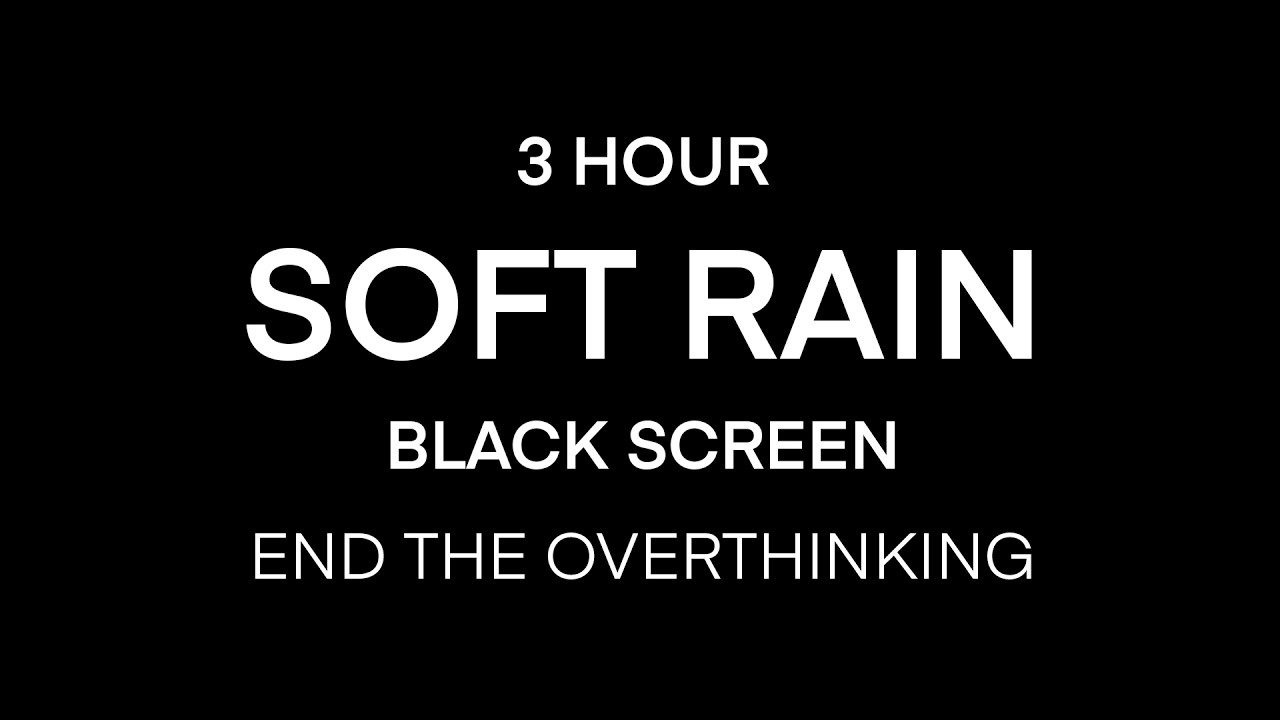 Soft Rain Sounds to Sleep Deeply | Black Screen ASMR | Instant Calm & Healing Relaxation
