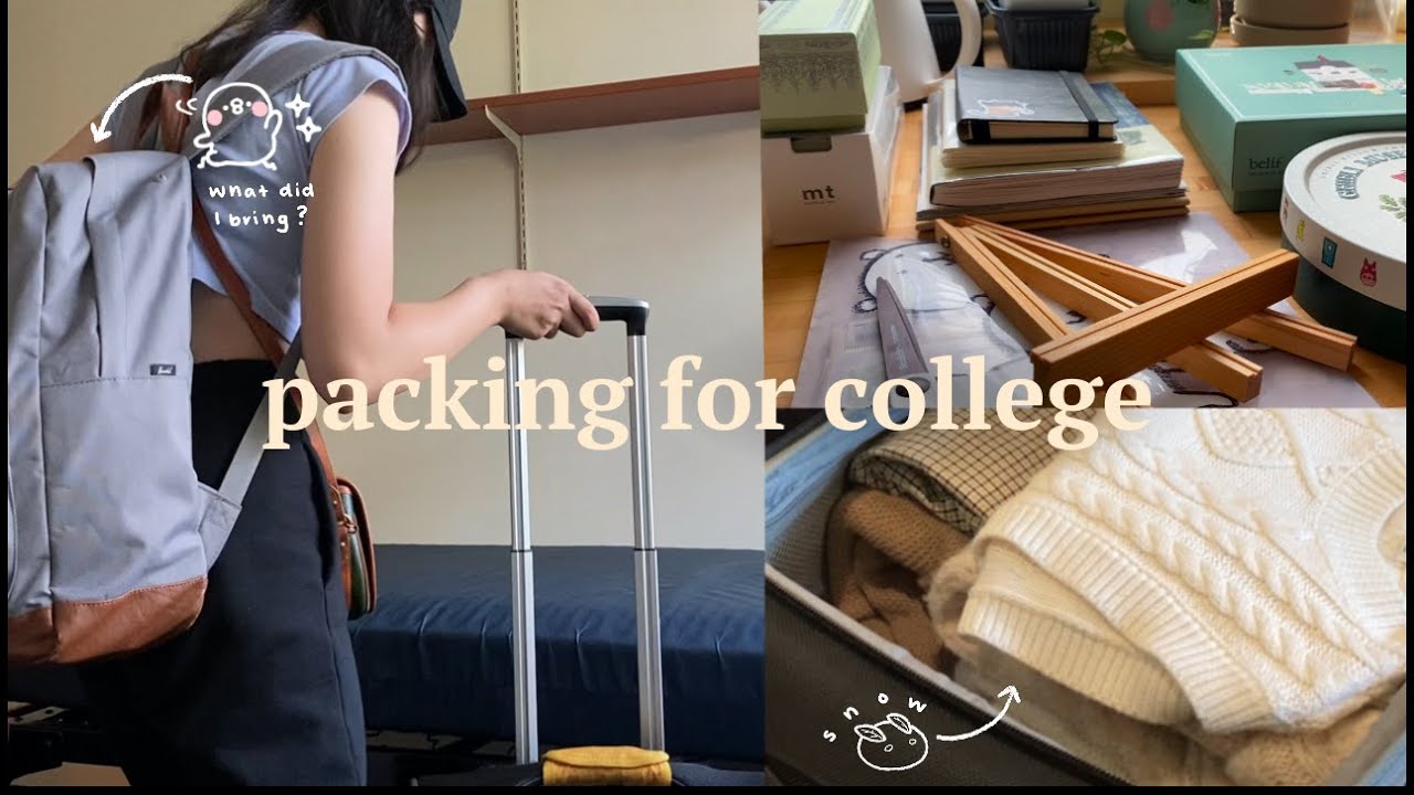 ✈️ packing for college ✈️ - stationery & clothes