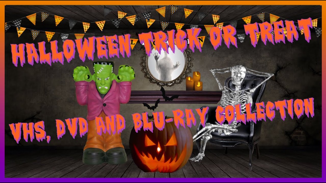 Коллекция VHS, DVD и Blu-Ray видеоигр «Halloween Trick or Treat» | Scaretober 2025