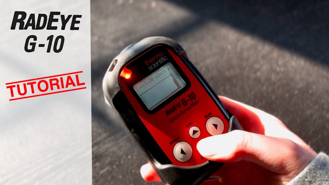 Thermo Scientific RadEye G-10 | Gamma Survey Meter & Personal Dose Rate Meter | Tutorial