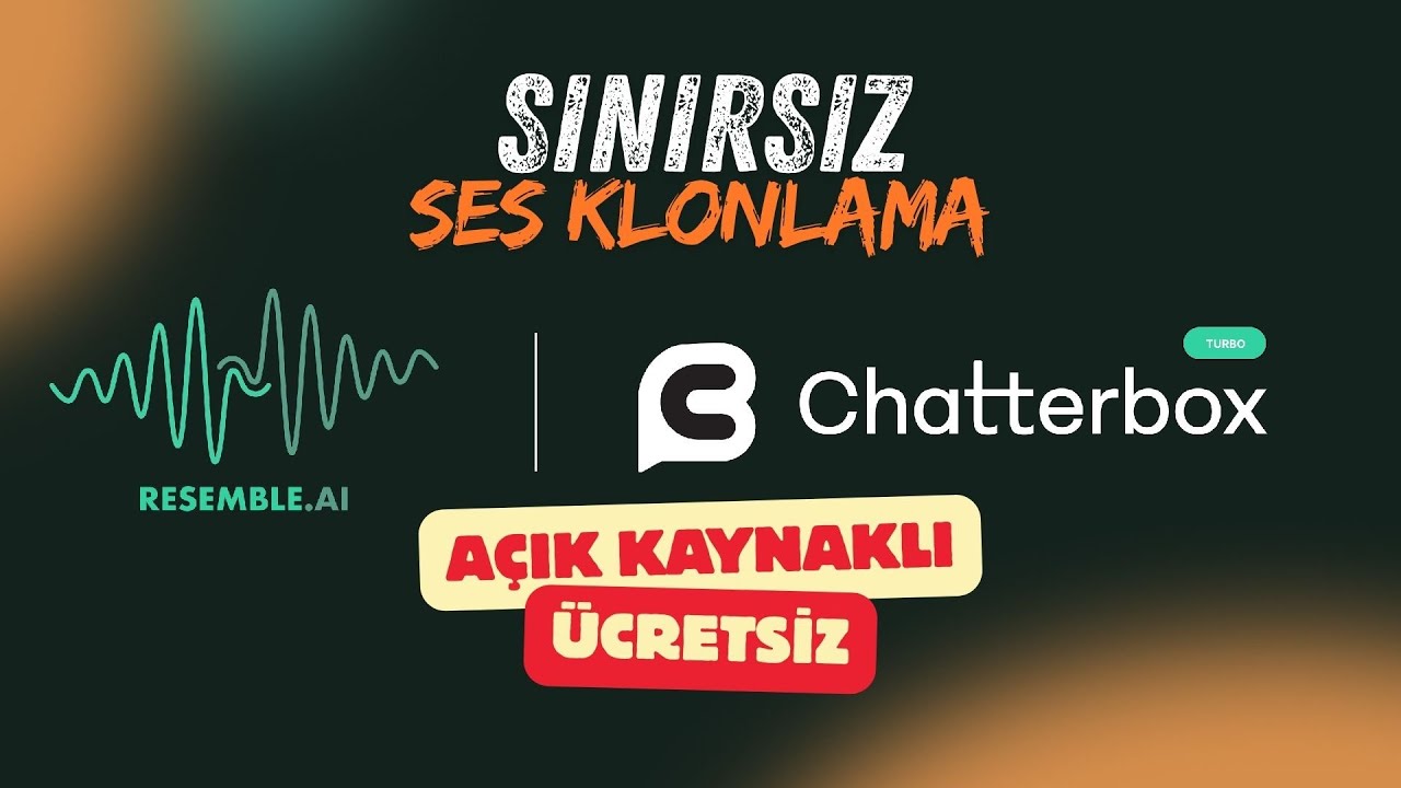 İngilizce Bilmene Gerek Yok! 😲 Chatterbox TTS ile Sesini Klonla ve Sınırsız Konuştur