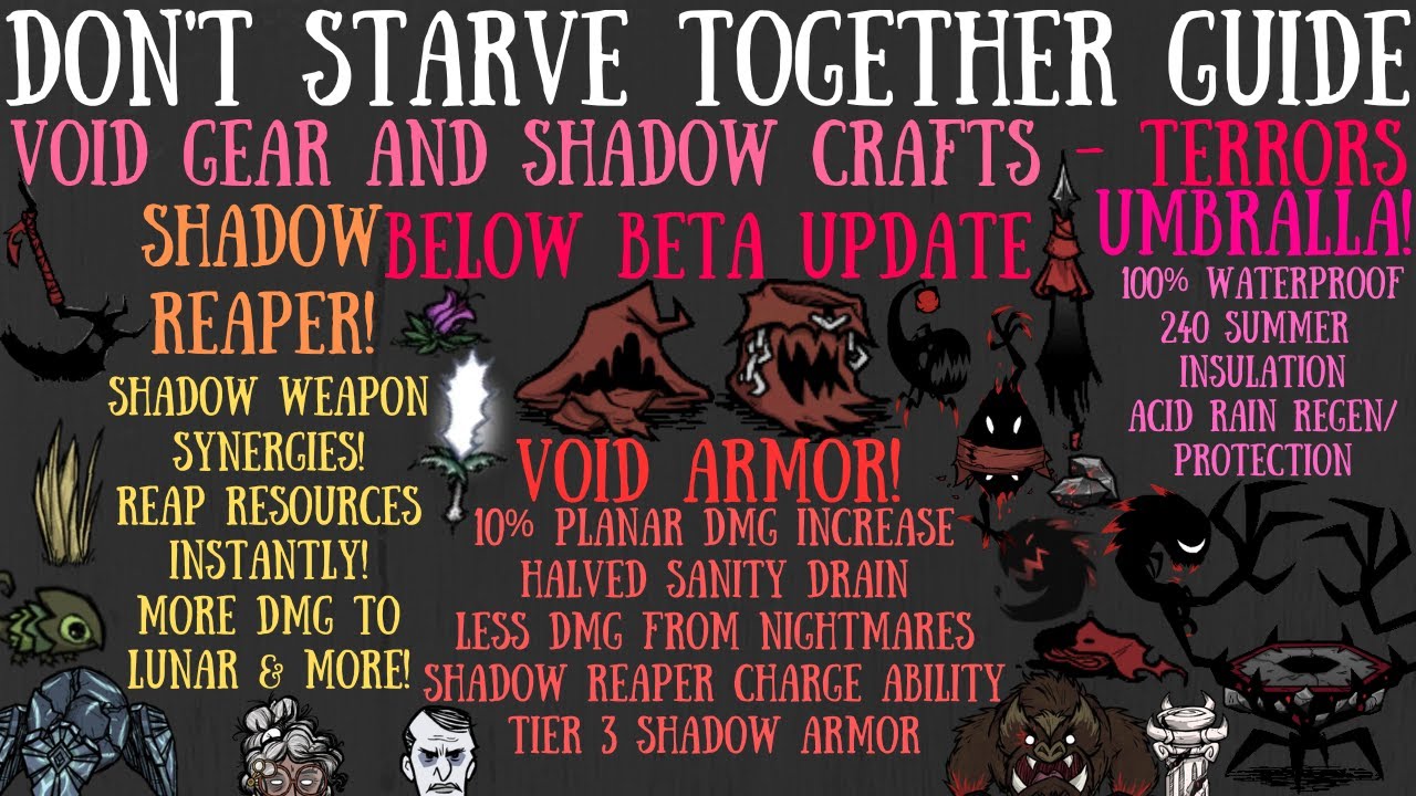 Void Gear & Shadow Craft Mechanics - Terror Below Update - Don't Starve Together Guide [BETA]