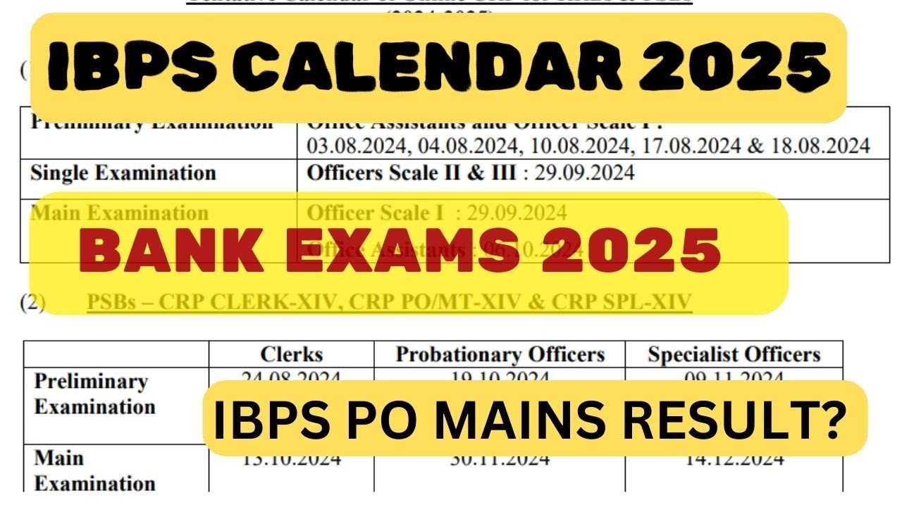 IBPS CALENDAR 2025 | BANKING EXAMS 2025 UPDATE | IBPS PO MAINS RESULT | JOYDEEP | @Beyondbanking21