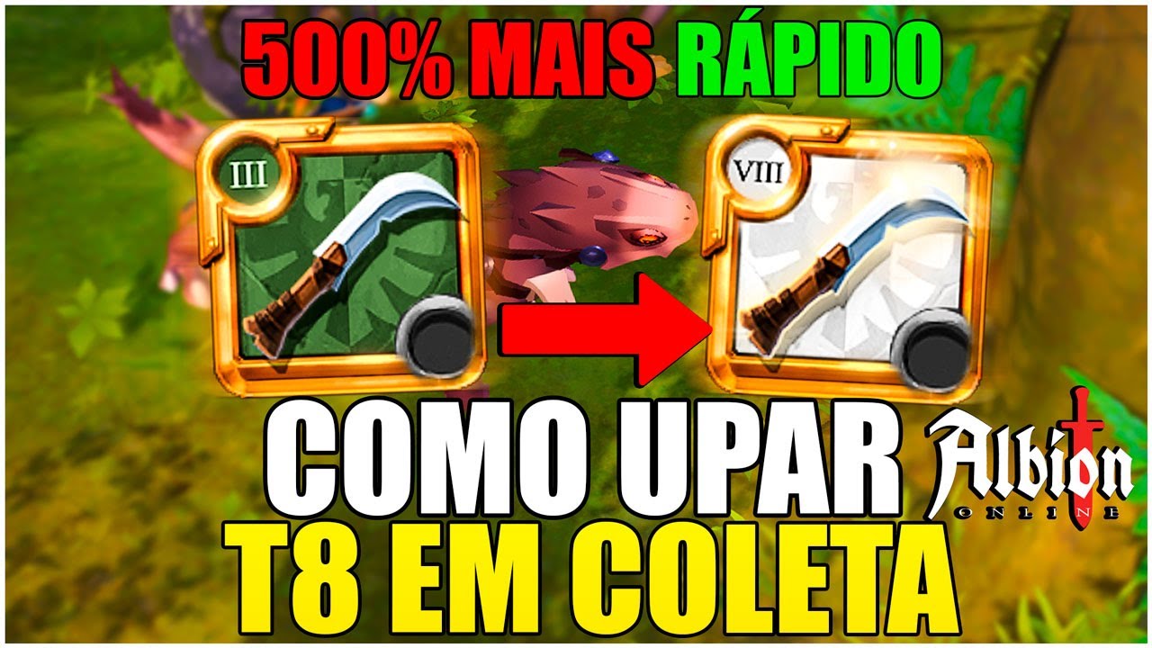 Como upar COLETA RÁPIDO para o TIER 8!! - Albion Online