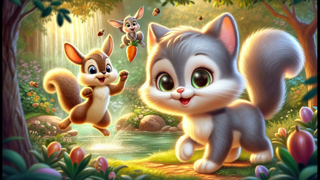 ** Whiskers the Kitten Learns Kindness & Sharing! | Weekly Story Time for Kids