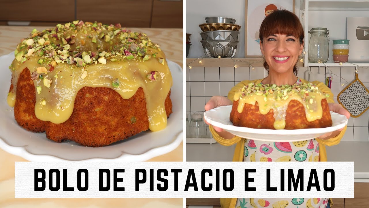 Bolo de pistácio e limão- o meu bolo de aniversário deste ano!