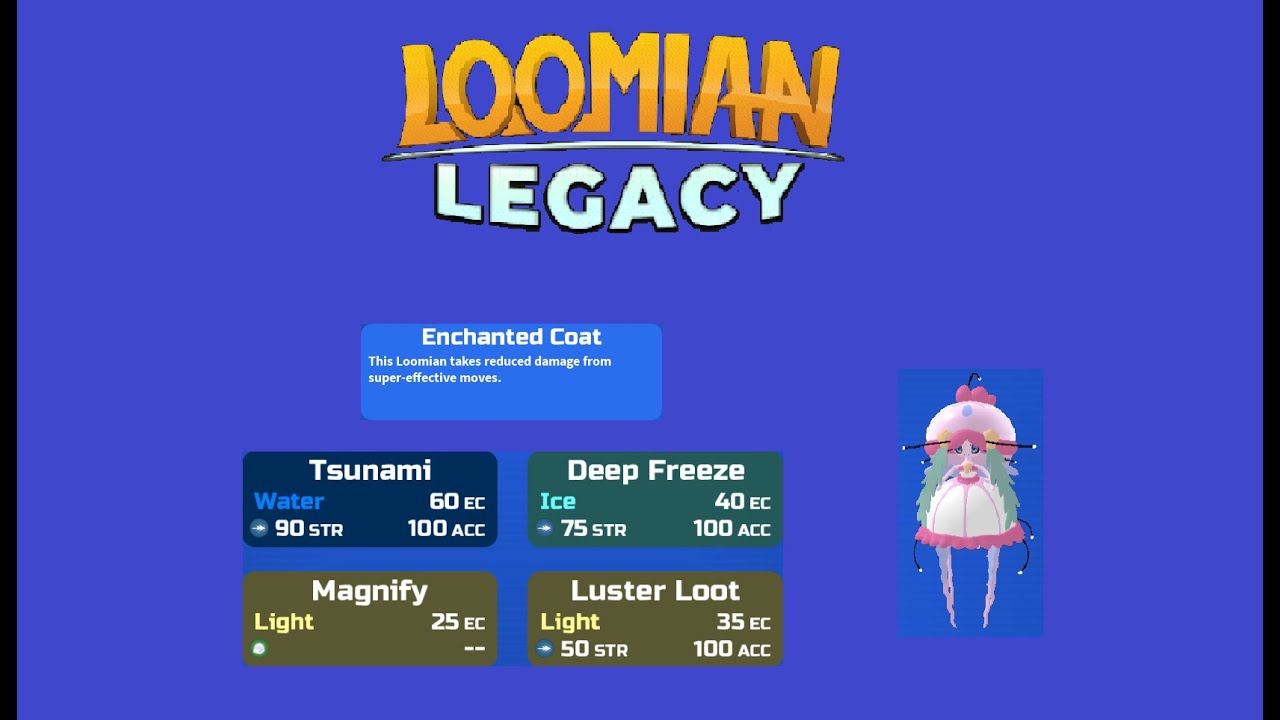 Jellusa Soaks Hits, and then it Sweeps. Loomian Legacy PVP