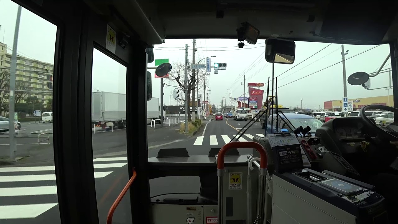Japanese Bus Driver's view : From Tokorozawa Station to Omiya Station [Seibu bus route 大34]