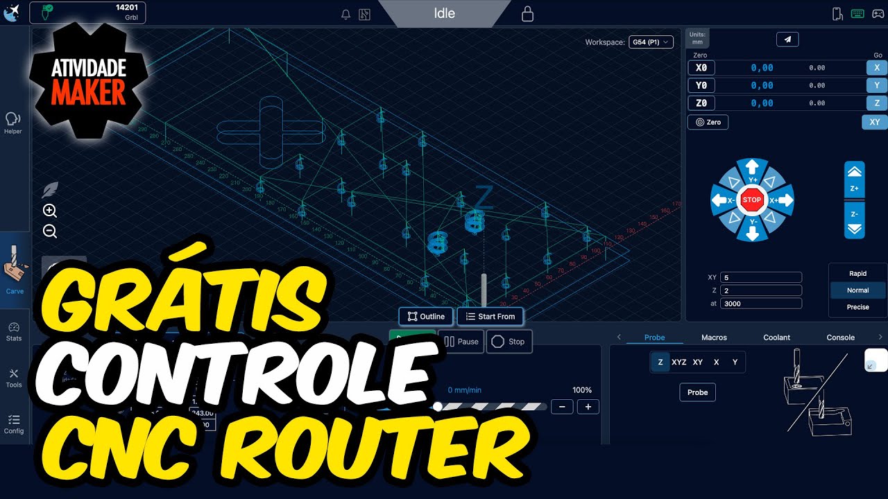 🚀 Novidades Incr&iacute;veis no gSender! O Melhor Software GR&Aacute;TIS para CNC 😍