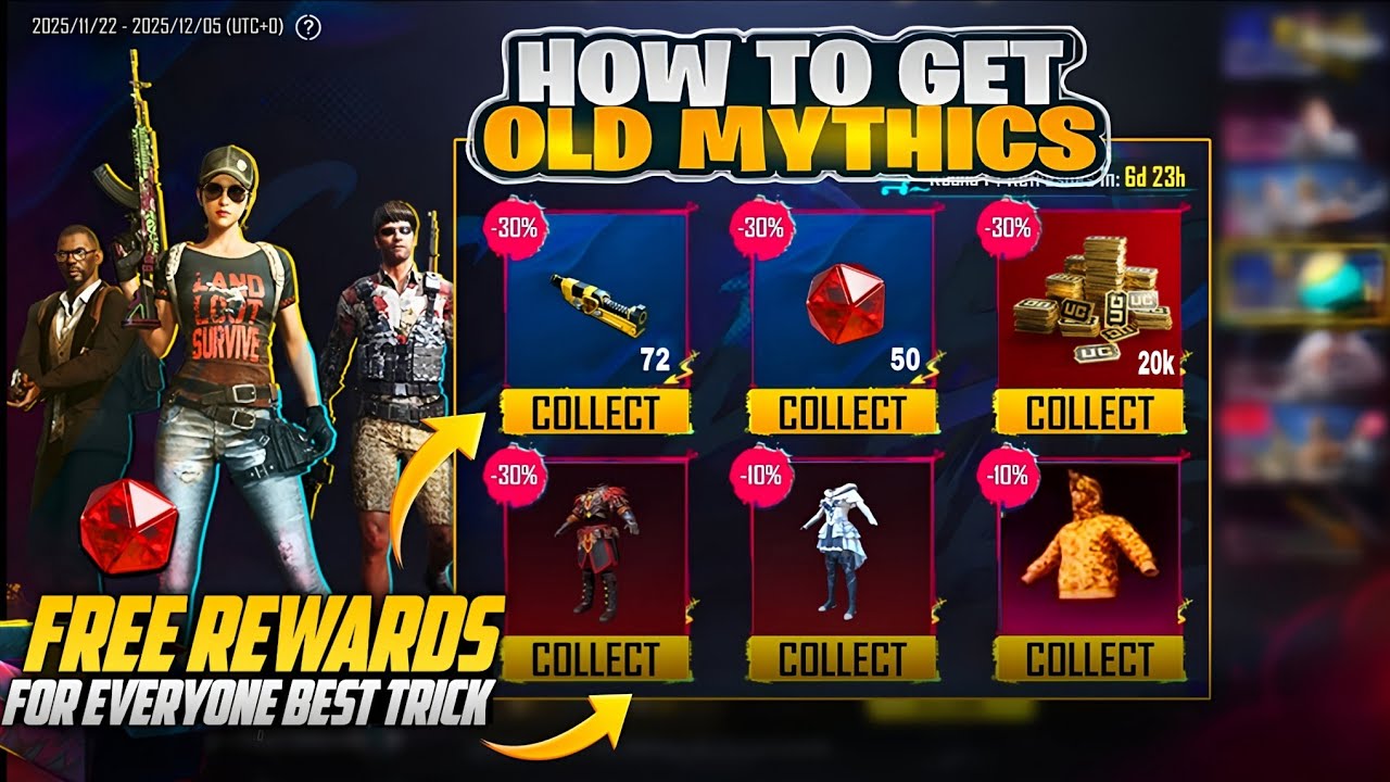 Get Free Materials & Mythic Emblem & Biggest UC Discount | Cyber Week Event Is Here | PUBGM
