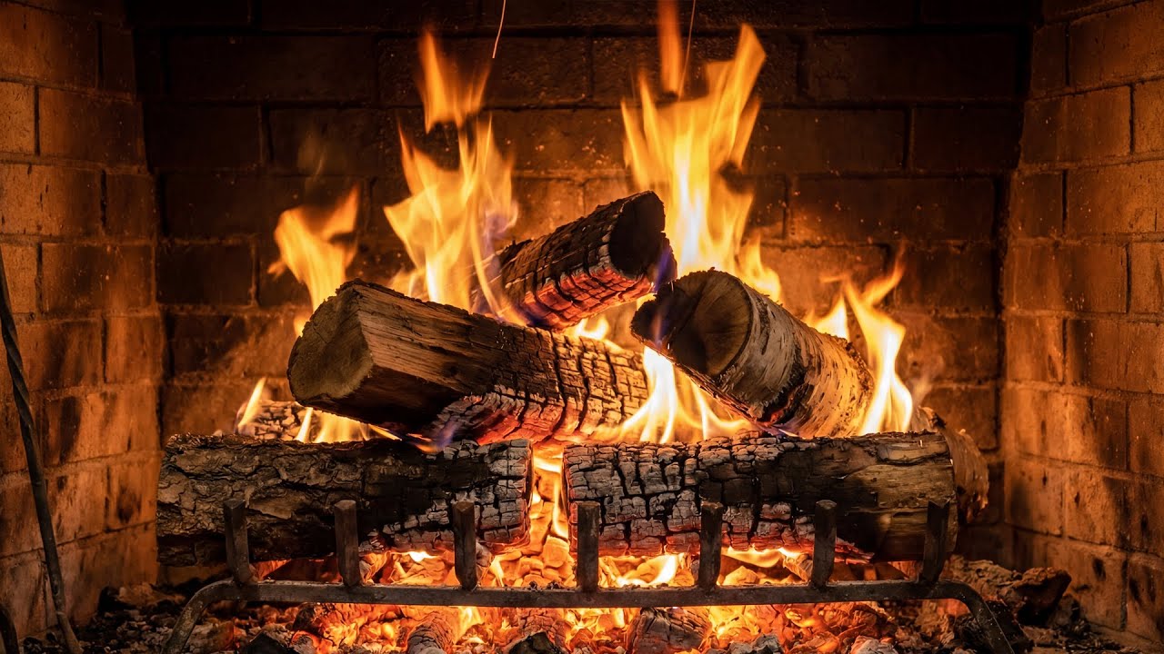 🔥 Fireplace Classic 4K. Cozy Fire with Crackling Fireplace Sounds. Fireplace 4K UHD