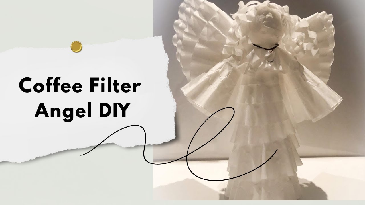 Turn Coffee Filters Into a Cute Angel Decoration!