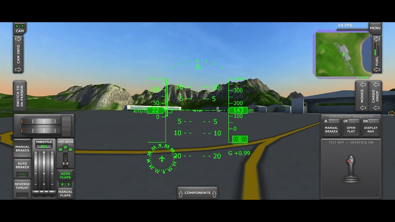 First time trying and landing an aircraft in TFS + Taxing to a Hangar. 