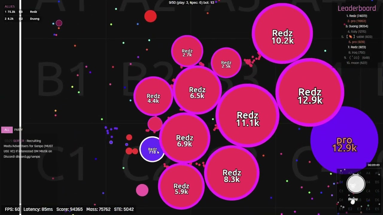 Senpa io uncut late night gameplay