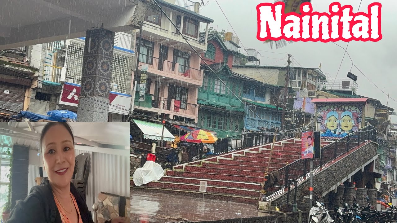Nainital Updates अचानक हो गई तेज बारिश 🌧️ || Weather in August || आज तो भीग गए #nainital #weather 