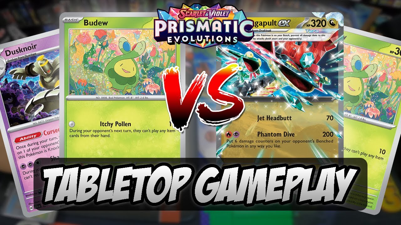 Budew With Dusknoir Vs Dragapult With Budew | Tabletop Pokémon TCG Gameplay