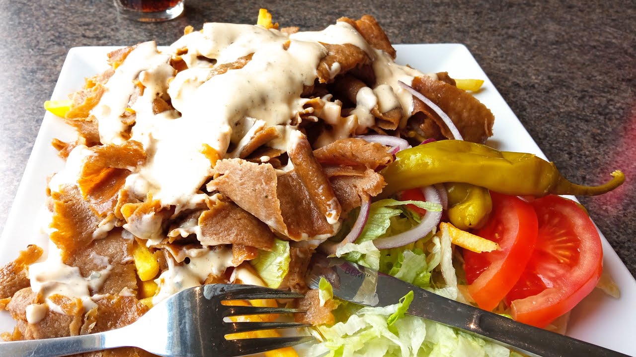Kebabtallrik på Pizzeria Picasso i Fagersta