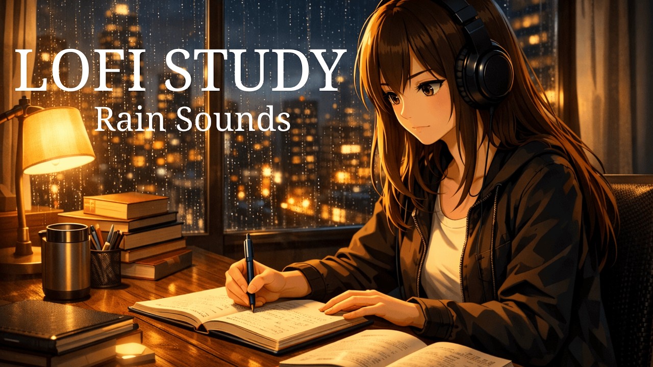 Playlist For Studying | Lofi Study Music With Rain Sounds | Music For Reading, Writing And Studying