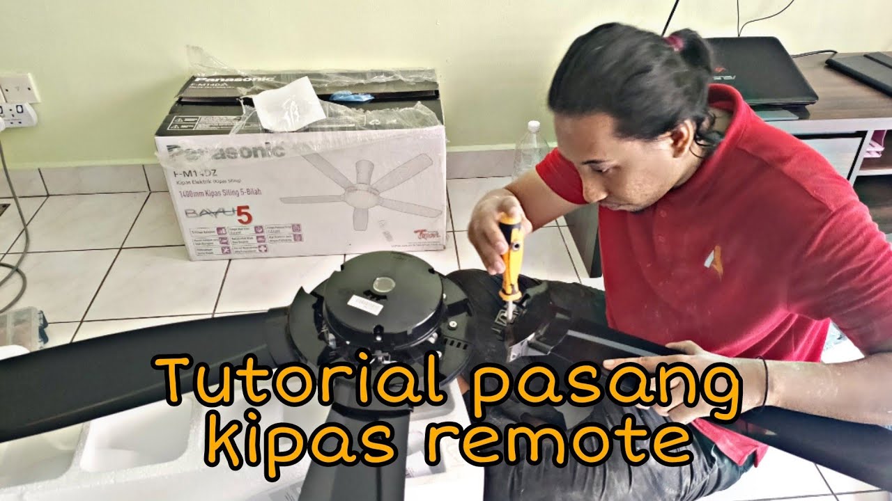 Tutorial DIY pemasangan kipas remote Panasonic Bayu 5