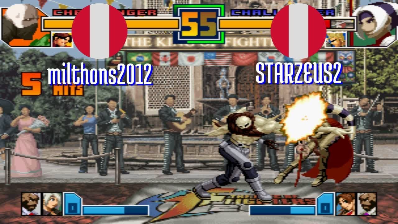 FT5 @kof2001: milthons2012 (PE) vs STARZEUS2 (PE) [King of Fighters 2001 Fightcade] Feb 8