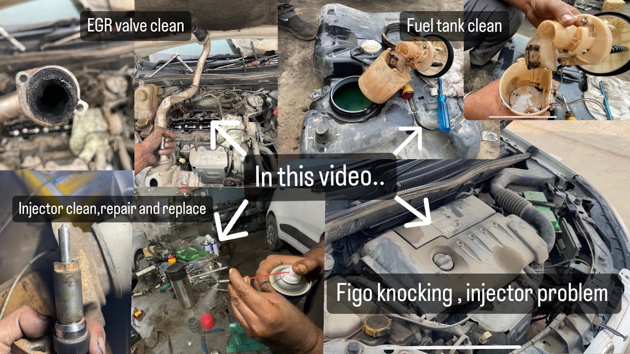 Ford figo injector knocking problem solved full video in hindi,injector clean & repair full process