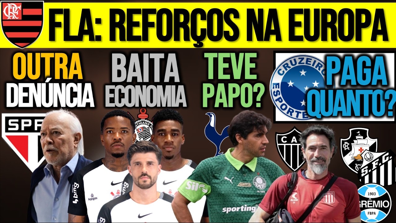 DENÚNCIA NO SP| TIMÃO: ECONOMIA ALTA| ABEL NA INGLATERRA? ALVOS DO FLA| NEYMAR, GALO, ZÊRO, VASCO+
