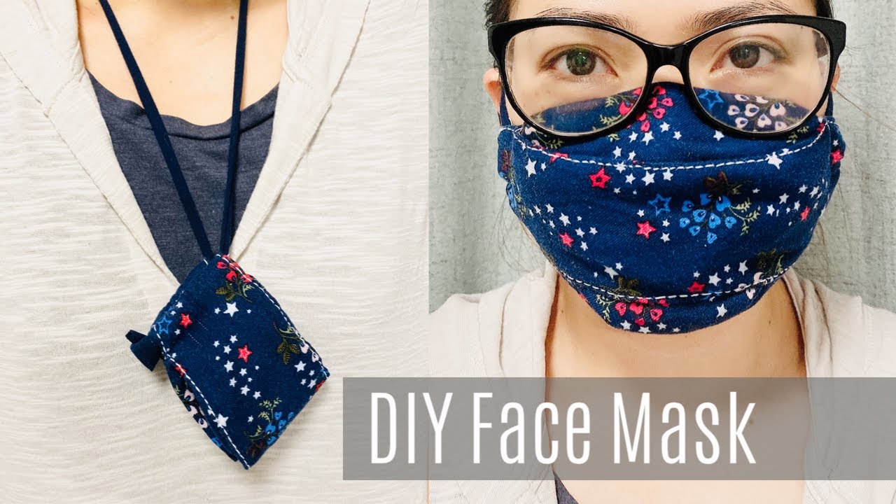 DIY Face Mask with Filter Pocket and Nose Wire | Glasses Wearer Friendly | No Sewing Machine