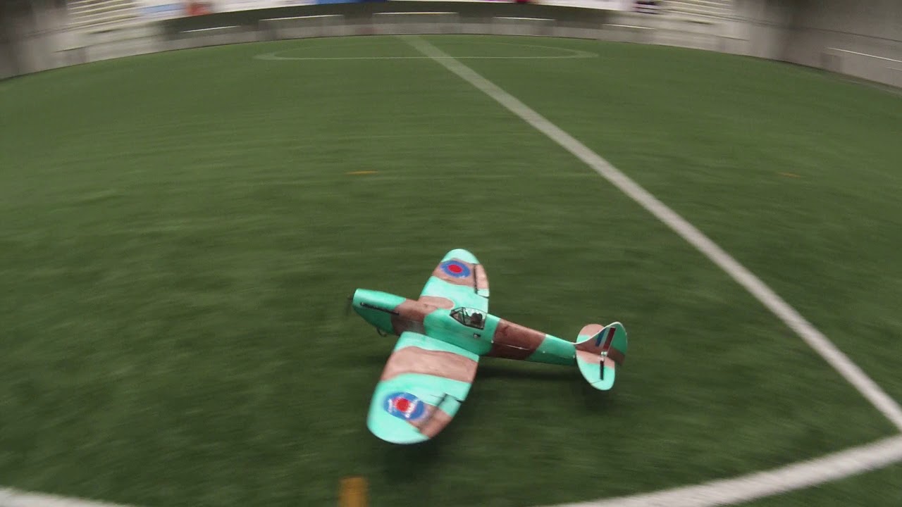 Depron Spitfire 1640mm indoor rc-model (its says 2640 in the video and that is obviously wrong)