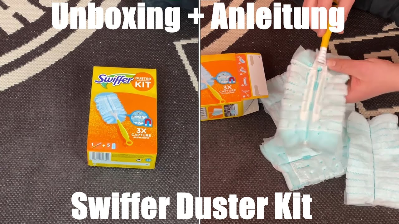 Swiffer Duster Kit - Staubmagnet Set gegen Staub, Tierhaare & Allergene Unboxing und Anleitung