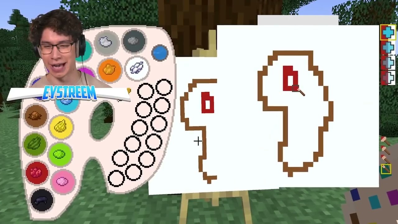 EYstreem! I Scared My Friend with DRAW in Minecraft