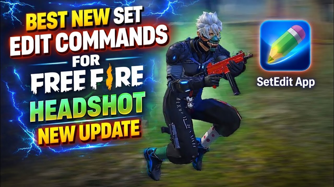 Best new setedit commands for freefire | get more headshot rate 100% new set edit commands