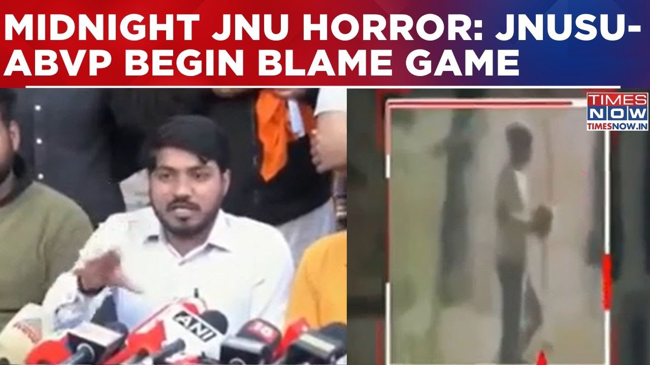 Midnight JNU Chaos: JNUSU Accuses ABVP Of Stone Pelting; ABVP Counters With Proof Of Brutal Violence