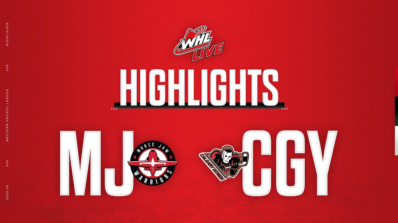 Moose Jaw Warriors at Calgary Hitmen 2/10 | WHL Highlights 2023-24