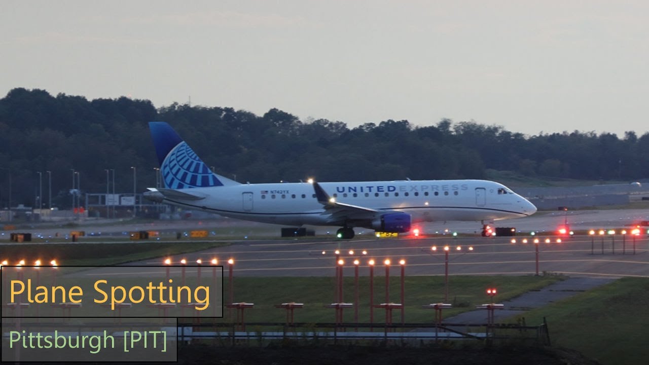 Pittsburgh [PIT] Plane Spotting | Sunset Takeoffs & Landings