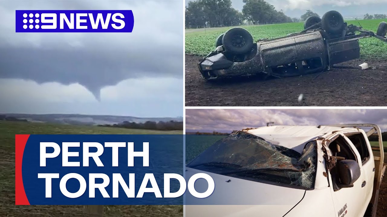 Tornado causes wild scenes across southern WA | 9 News Australia