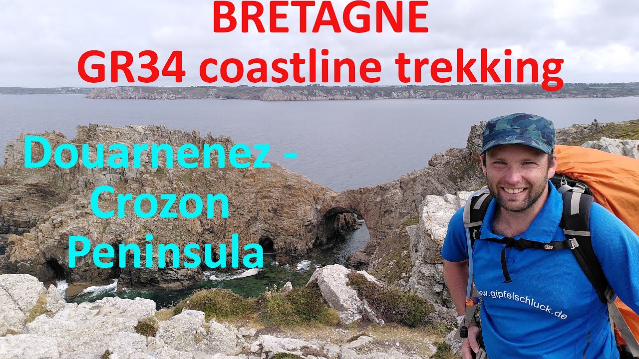 Bretagne GR34 Coastline Trekking: Douarnenez - Crozon - Pointe de Dinan - Camaret-sur-Mer, subtitled